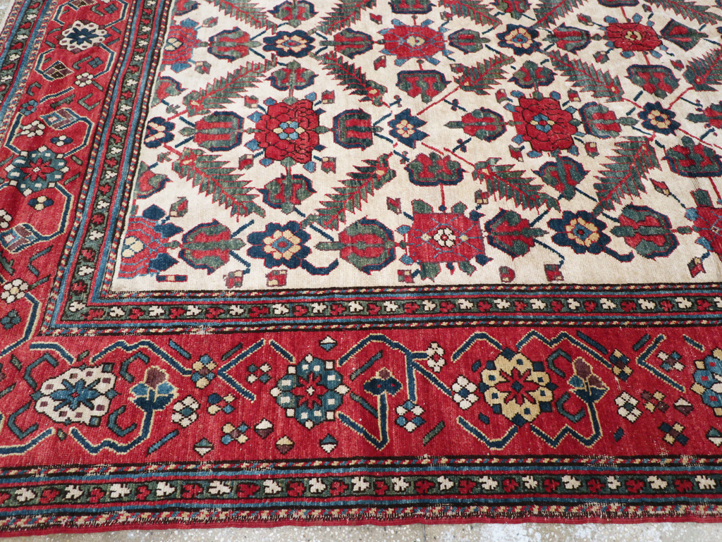 Vintage Northwest Persian Shahsavan Long Room Size Carpet, No.31451 - Staging