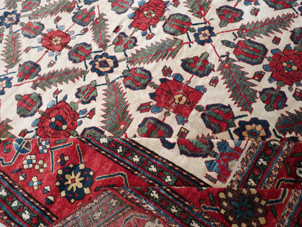 Vintage Northwest Persian Shahsavan Long Room Size Carpet, No.31451 - Staging