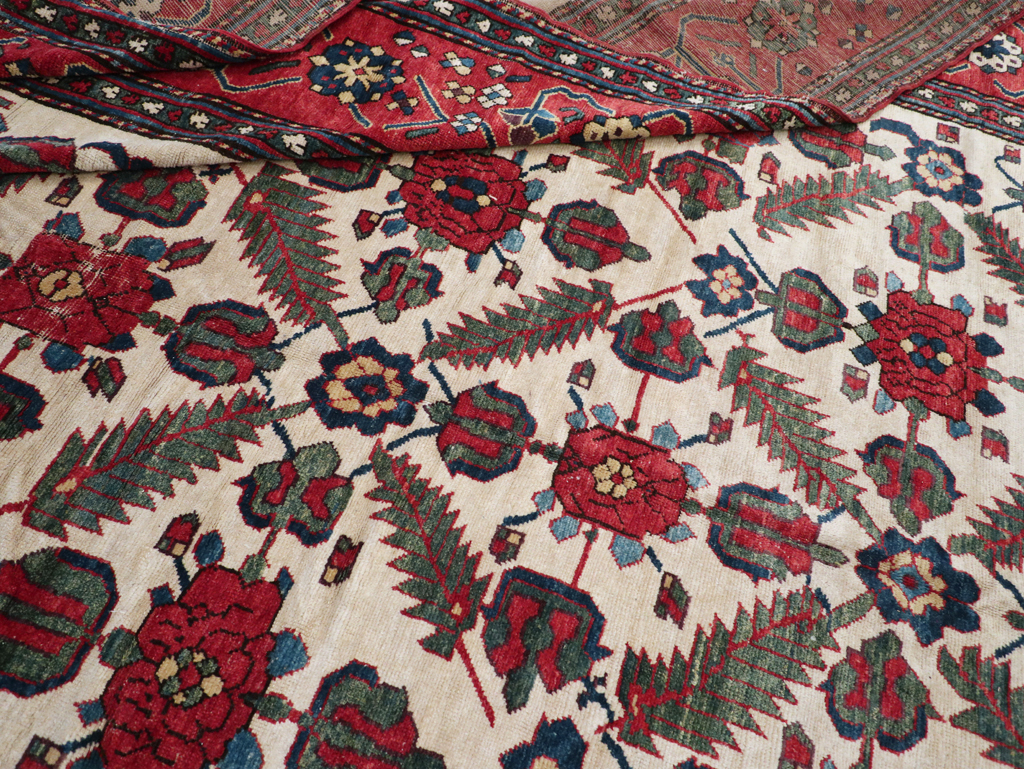 Vintage Northwest Persian Shahsavan Long Room Size Carpet, No.31451 - Staging