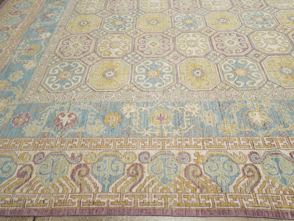 Modern East Turkestan Khotan Oversize Carpet, No.31463 - Staging