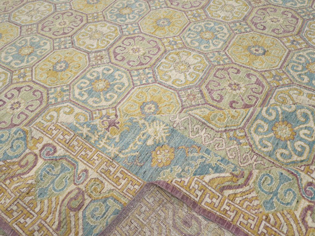 Modern East Turkestan Khotan Oversize Carpet, No.31463 - Staging