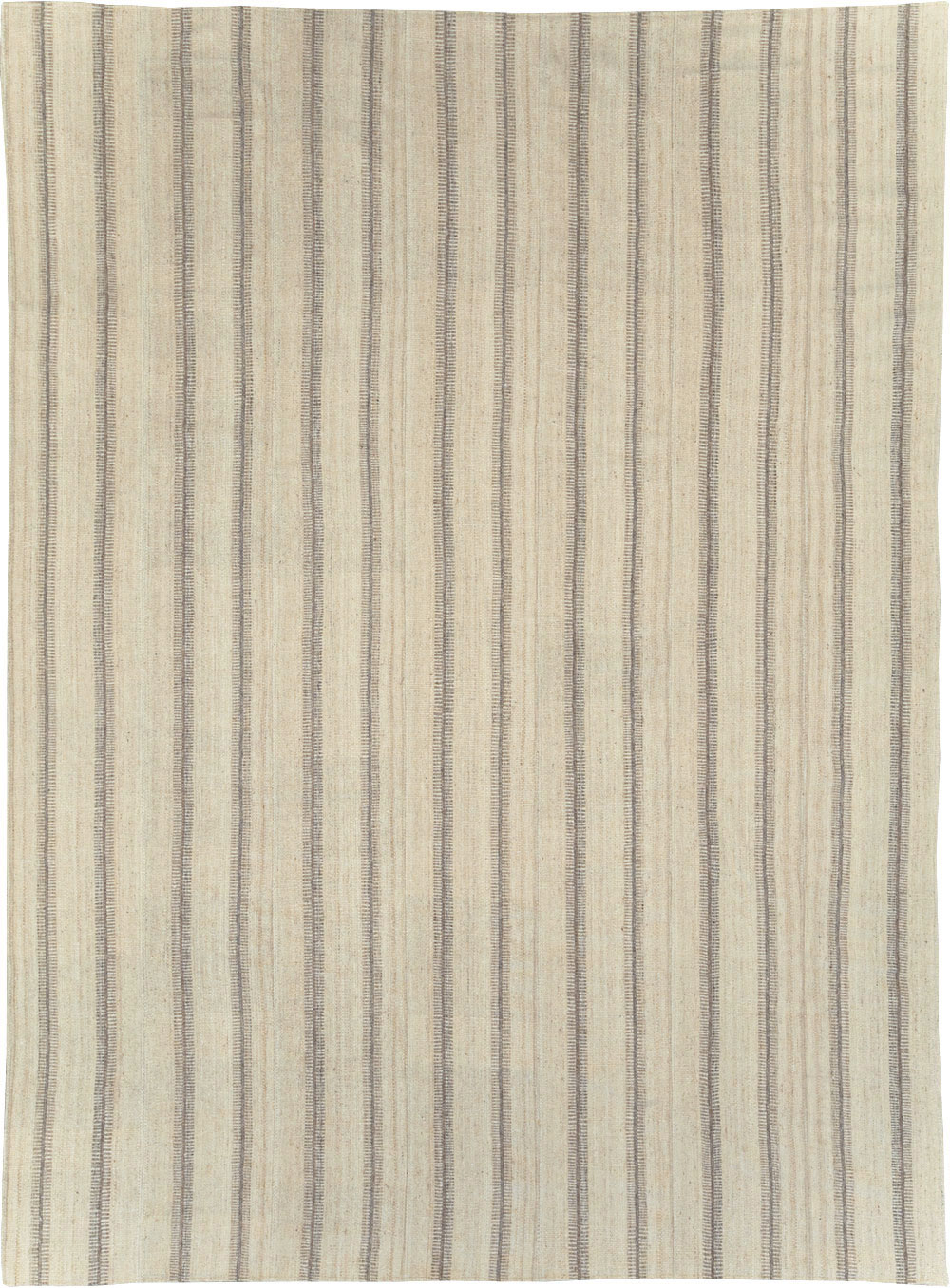 Vintage Turkish Flatweave Kilim Room Size Carpet, No.31464 - Staging