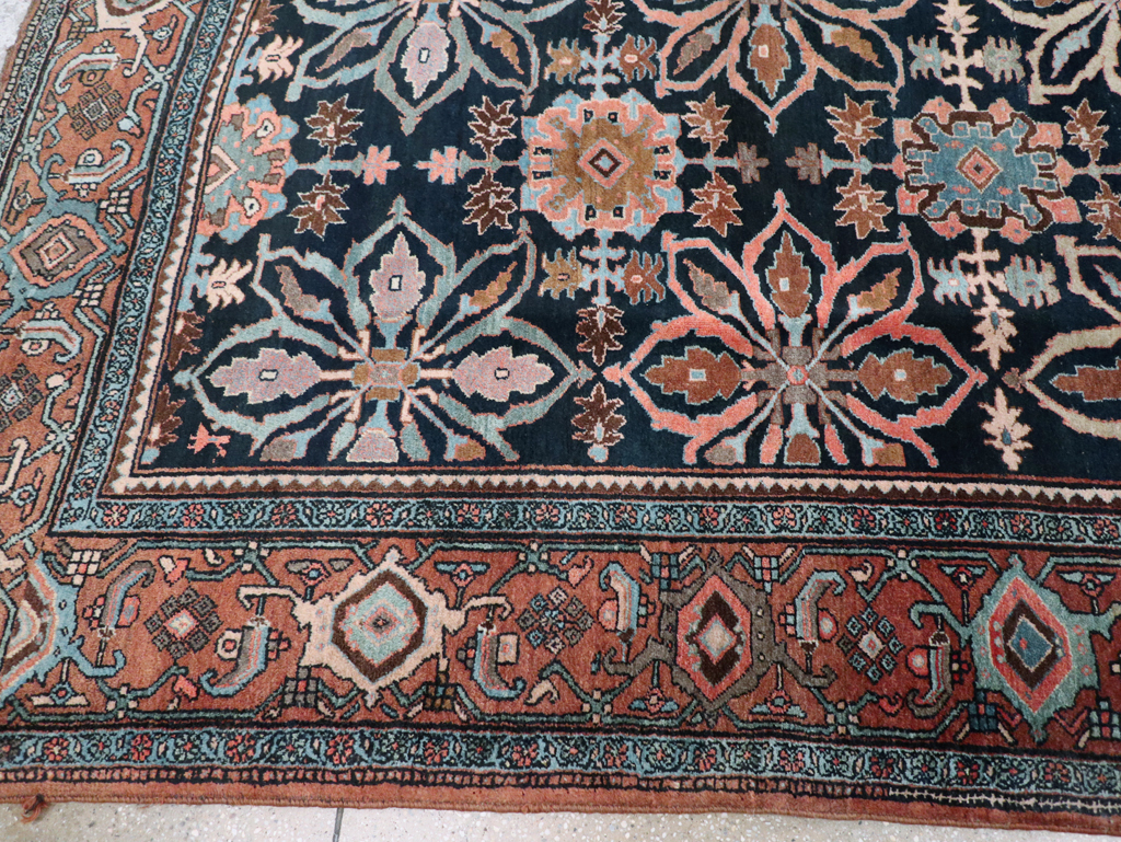 Antique Persian Bidjar Room Size Carpet, No.31483 - Staging