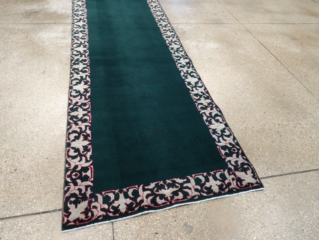 Vintage Persian Tabriz Runner, No.31484 - Staging