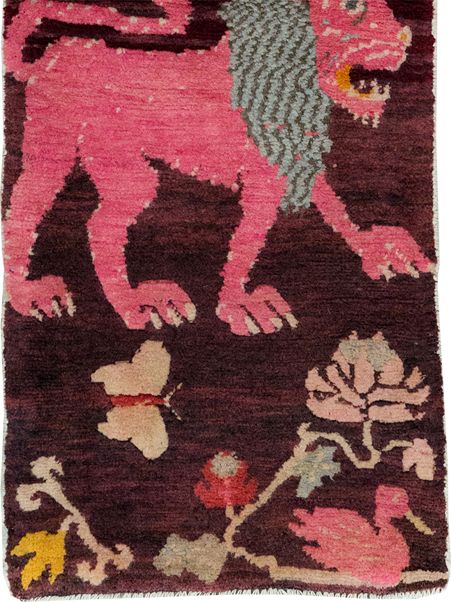 Vintage Tibetan Small Pictorial Runner, No.31487 - Staging