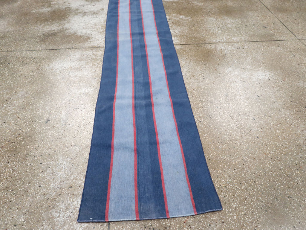 Vintage Indian Dhurrie Runner, No.31488 - Staging