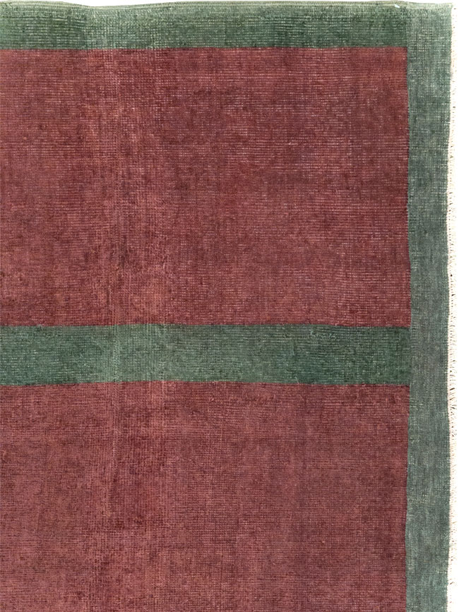 Vintage Turkish Art Deco Style Rug, No.31513 - Staging