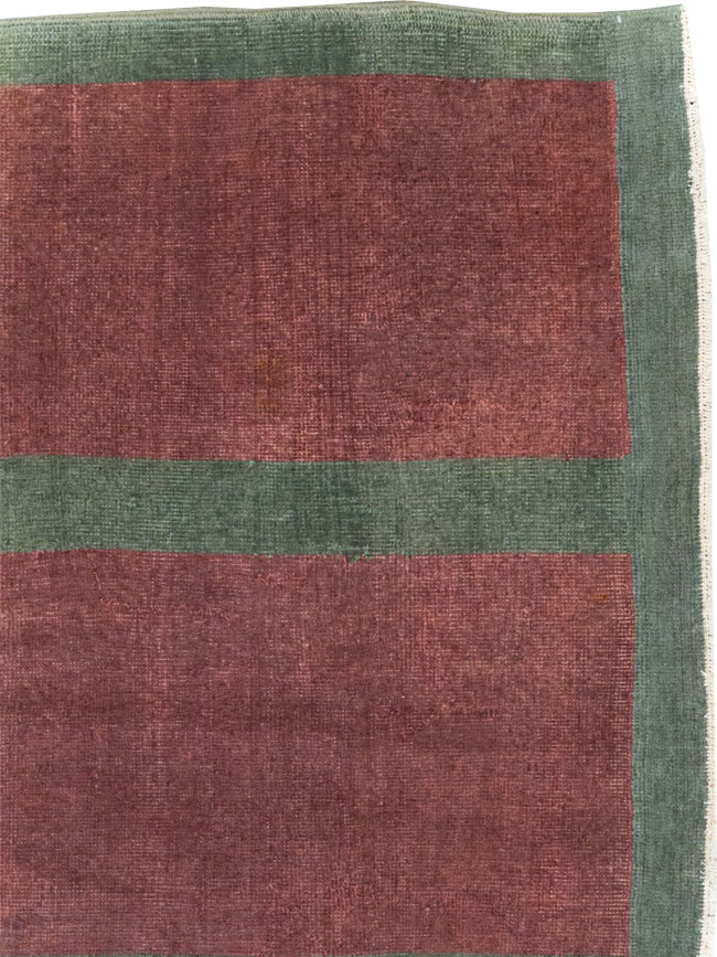 Vintage Turkish Art Deco Style Rug, No.31515 - Staging