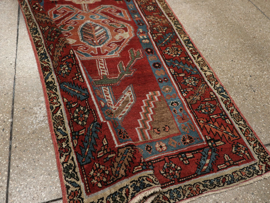 Antique Persian Bakshaish Runner, No.31522 - Staging