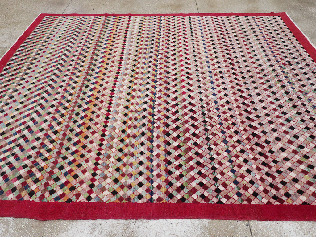Vintage Turkish Anatolian Small Room Size Carpet, No.31524 - Staging