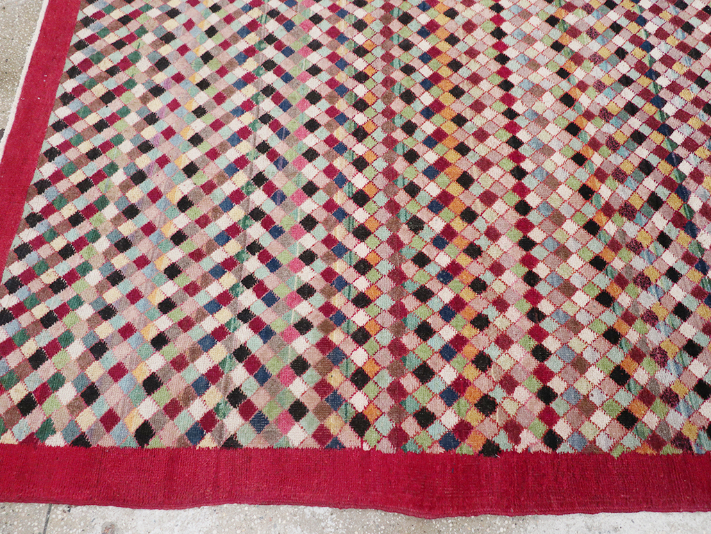 Vintage Turkish Anatolian Small Room Size Carpet, No.31524 - Staging