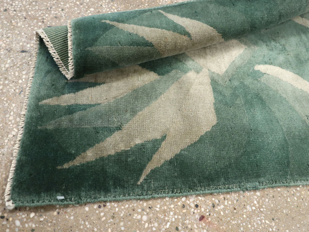 Vintage Chinese Art Deco Throw Rug, No.31525 - Staging