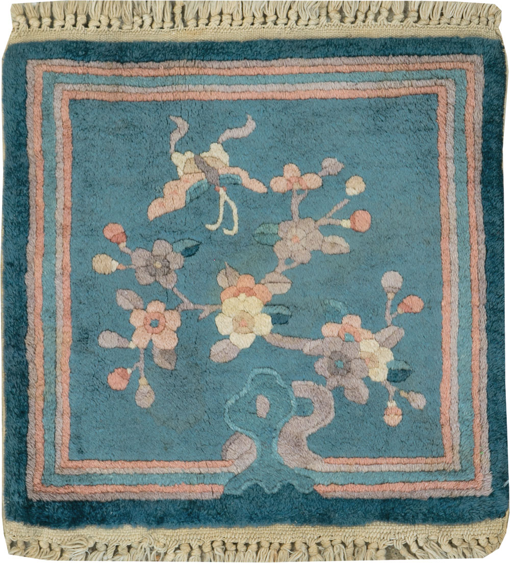 Vintage Chinese Art Deco Pictorial Rug, No.31526 - Staging