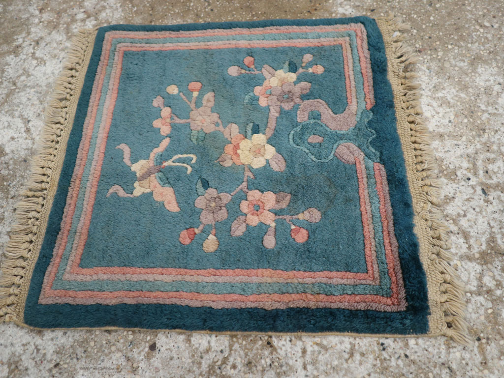 Vintage Chinese Art Deco Pictorial Rug, No.31526 - Staging