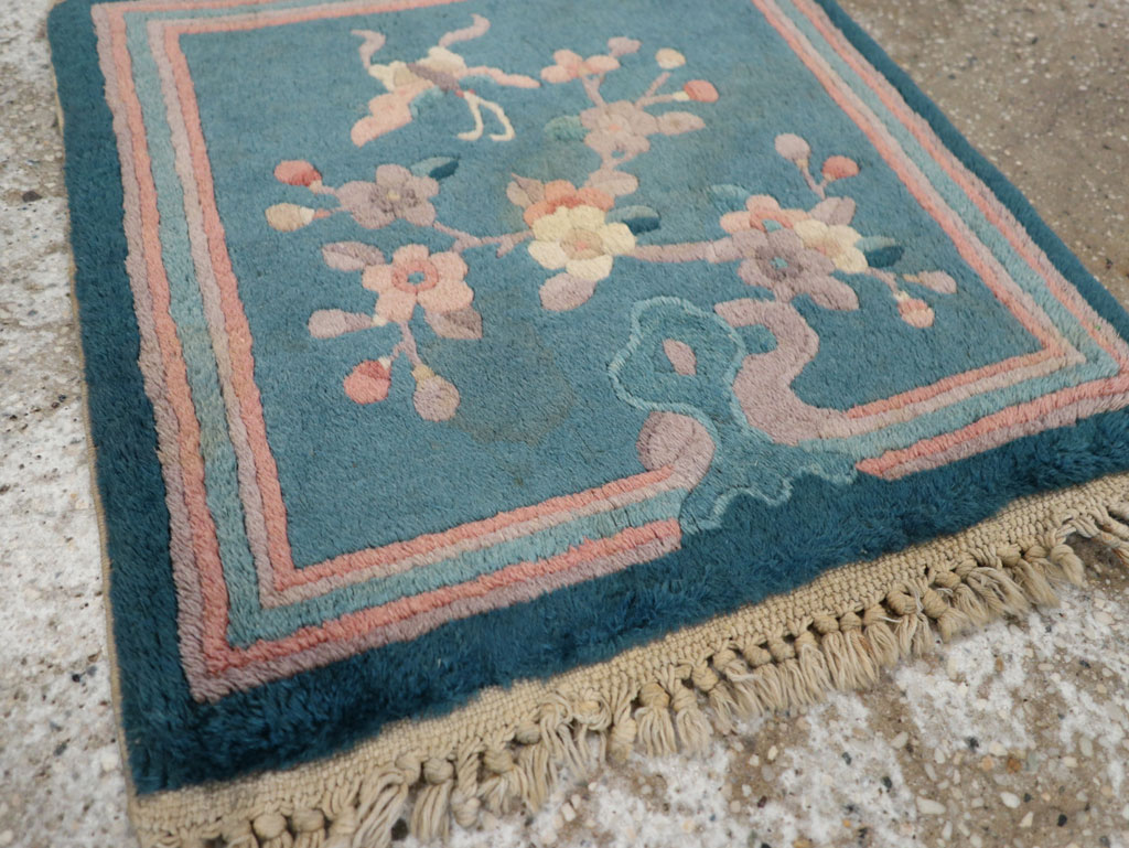 Vintage Chinese Art Deco Pictorial Rug, No.31526 - Staging
