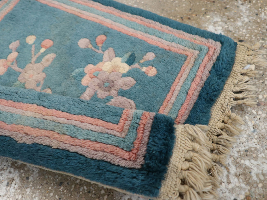 Vintage Chinese Art Deco Pictorial Rug, No.31526 - Staging