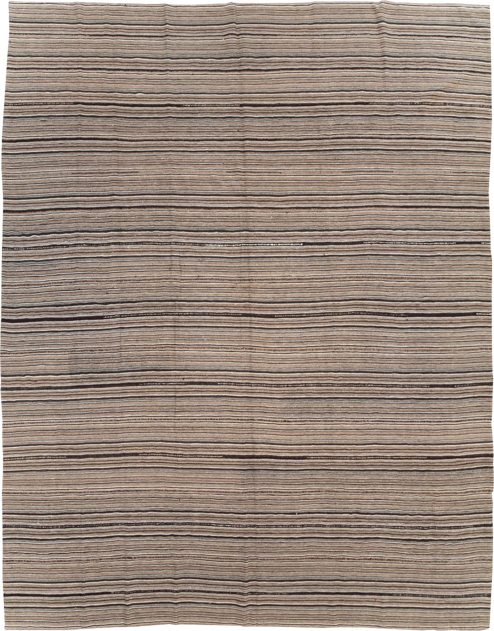 Vintage Turkish Flatweave Kilim Room Size Carpet, No.31530 - Staging