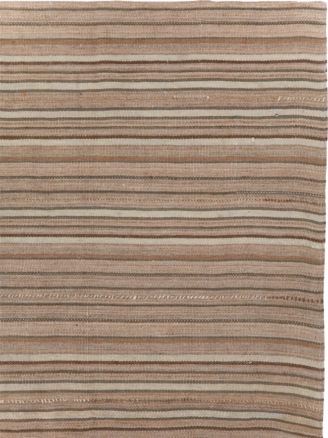 Vintage Persian Flatweave Kilim Accent Carpet, No.31532 - Staging