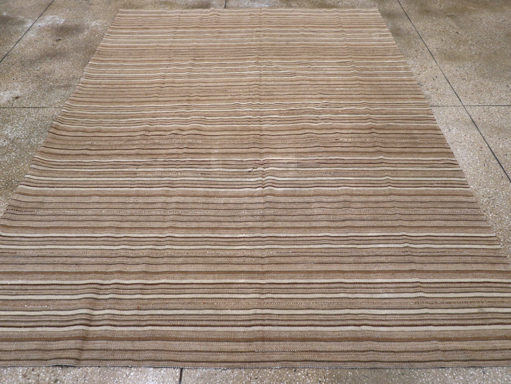 Vintage Persian Flatweave Kilim Accent Carpet, No.31532 - Staging