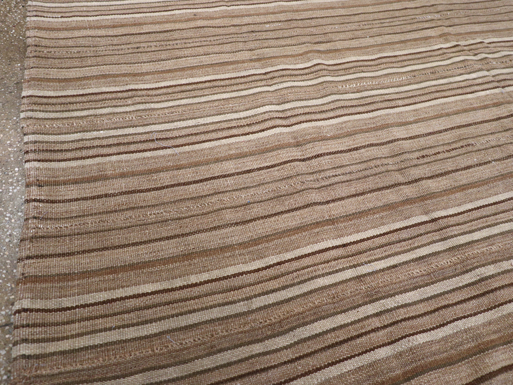 Vintage Persian Flatweave Kilim Accent Carpet, No.31532 - Staging