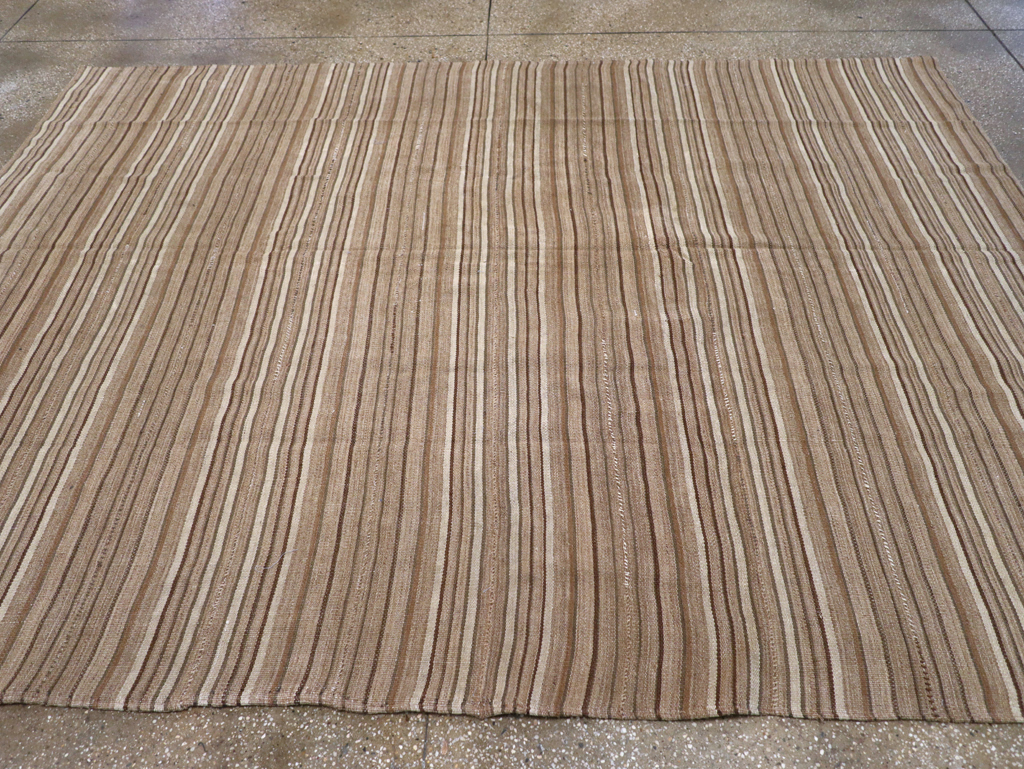 Vintage Persian Flatweave Kilim Accent Carpet, No.31532 - Staging