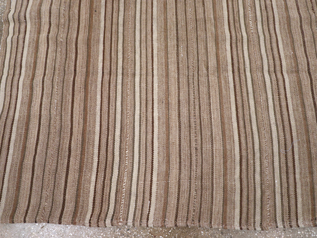 Vintage Persian Flatweave Kilim Accent Carpet, No.31532 - Staging