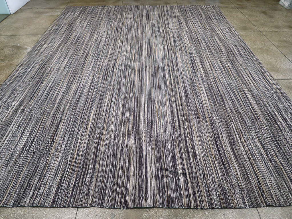 Modern Turkish Flatweave Large Carpet, No.31538 - Staging