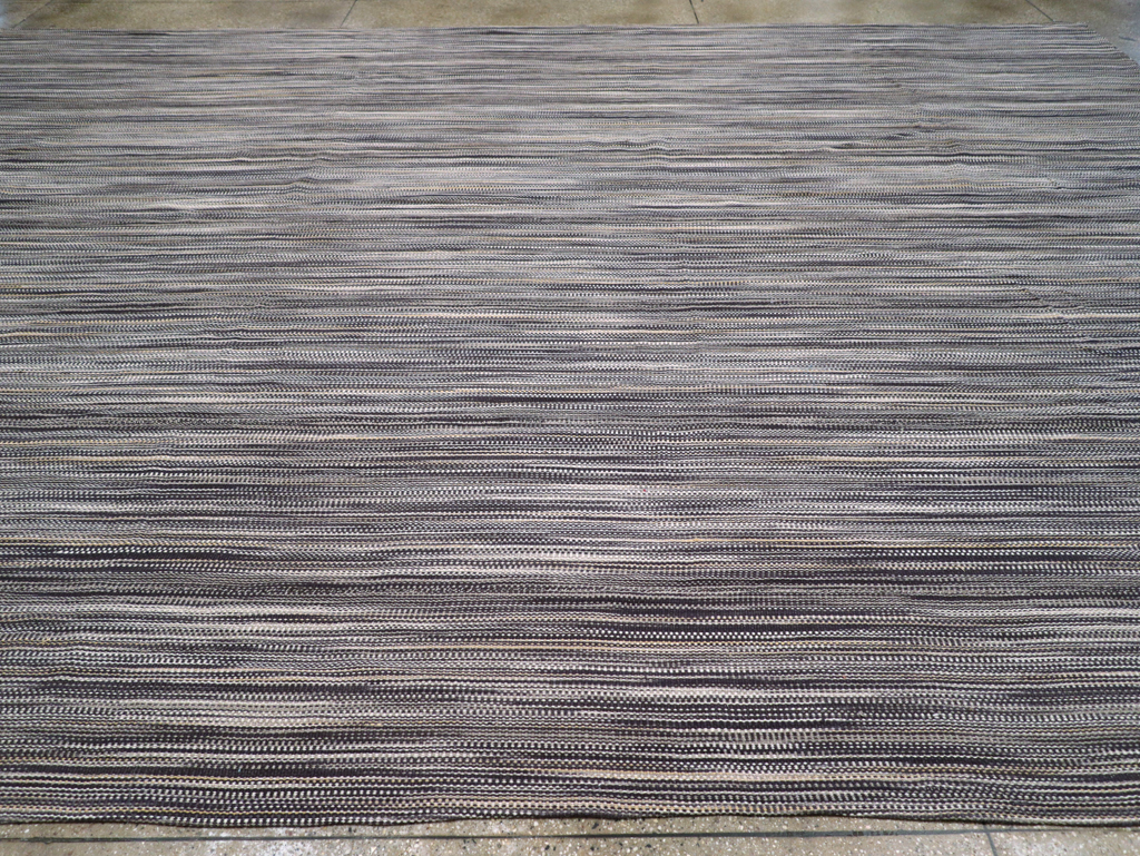 Modern Turkish Flatweave Large Carpet, No.31538 - Staging