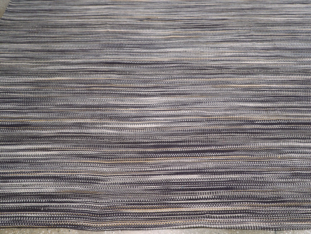 Modern Turkish Flatweave Large Carpet, No.31538 - Staging