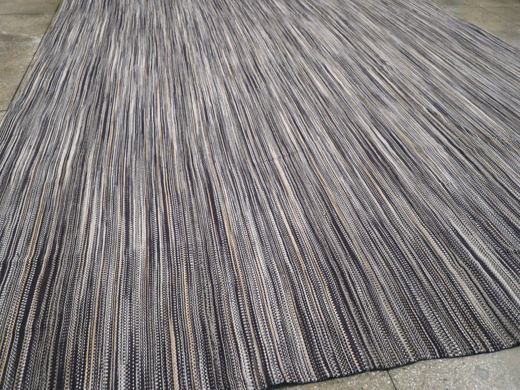 Modern Turkish Flatweave Large Carpet, No.31538 - Staging