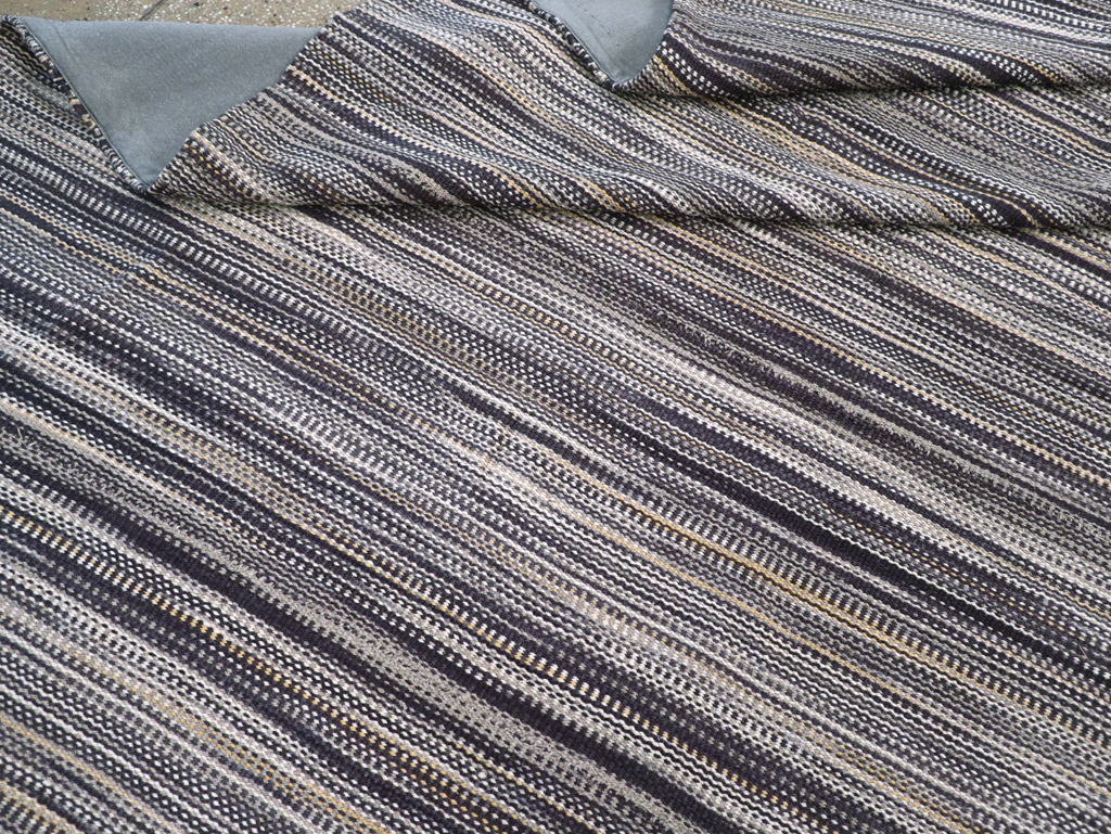 Modern Turkish Flatweave Large Carpet, No.31538 - Staging