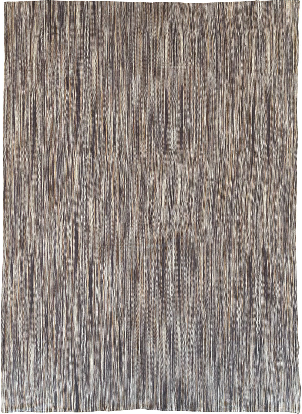 Modern Turkish Flatweave Kilim Room Size Carpet, No.31539 - Staging