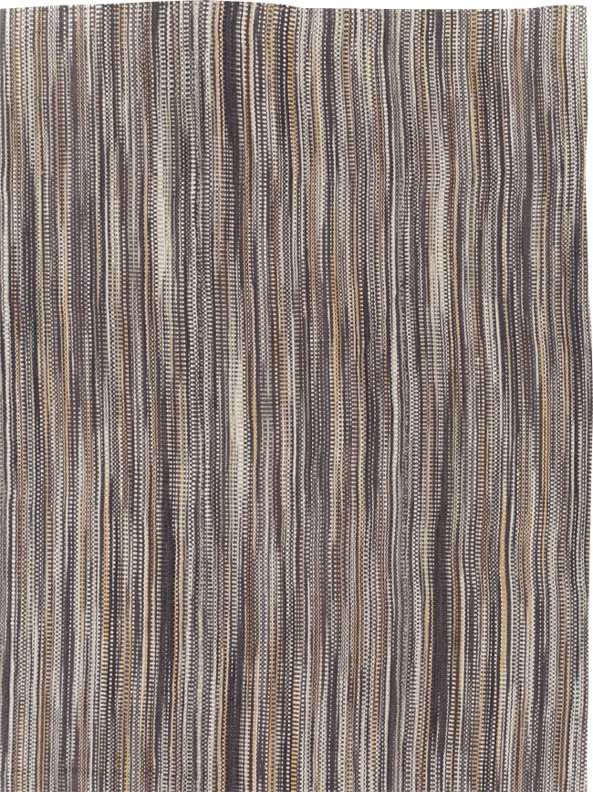 Modern Turkish Flatweave Kilim Room Size Carpet, No.31539 - Staging