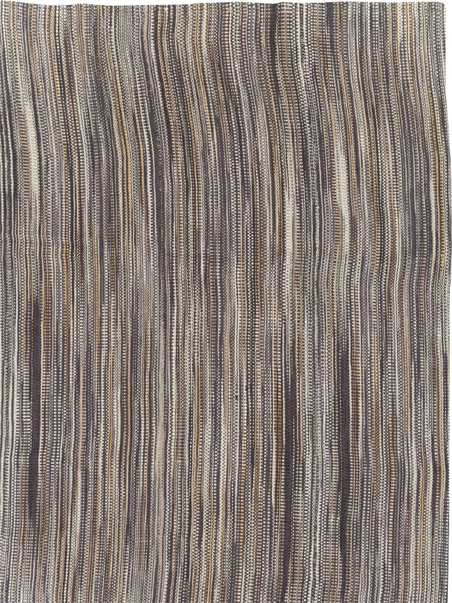 Modern Turkish Flatweave Kilim Room Size Carpet, No.31539 - Staging