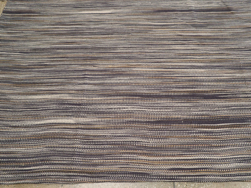 Modern Turkish Flatweave Kilim Room Size Carpet, No.31539 - Staging