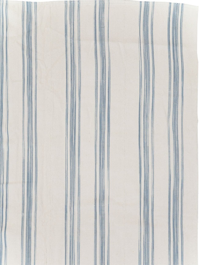Modern Turkish Flatweave Room Size Carpet, No.31540 - Staging