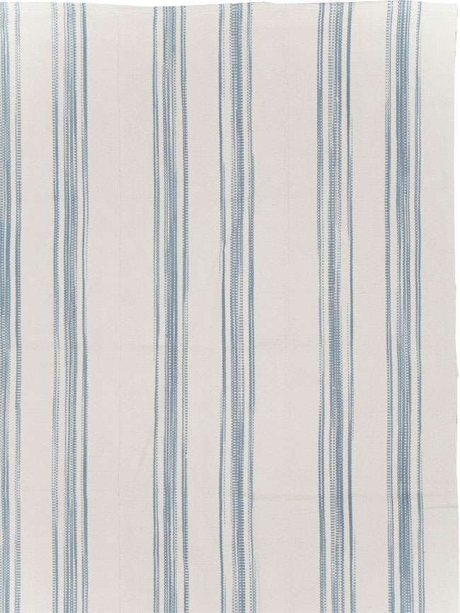 Modern Turkish Flatweave Room Size Carpet, No.31540 - Staging