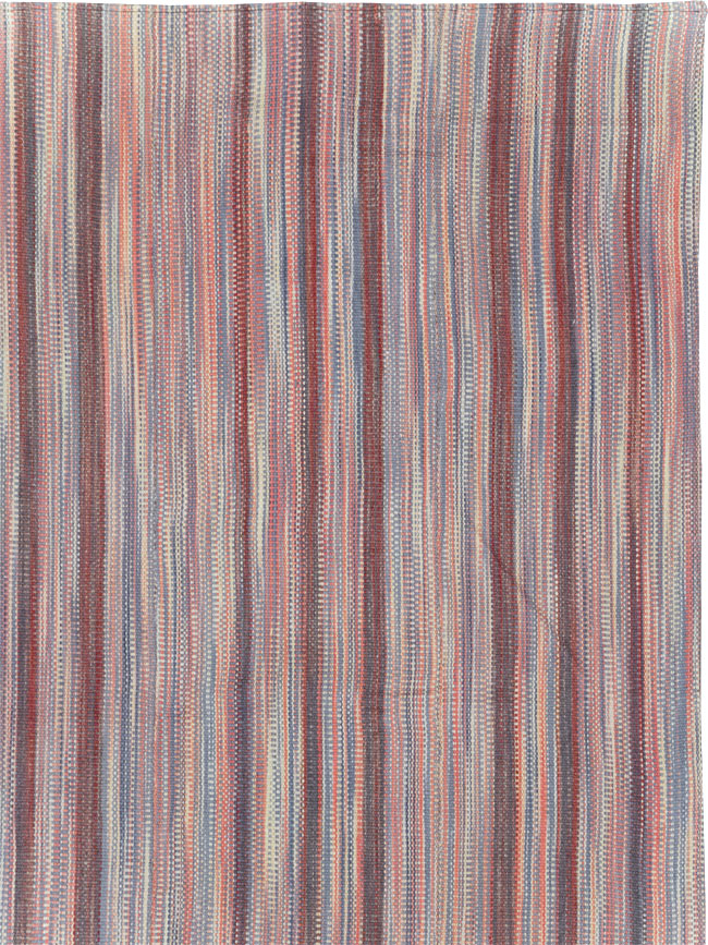 Modern Turkish Flatweave Room Size Carpet, No.31545 - Staging
