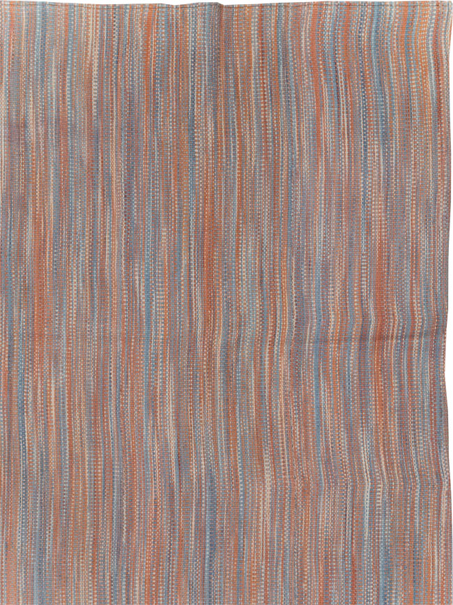 Modern Turkish Flatweave Room Size Carpet, No.31546 - Staging