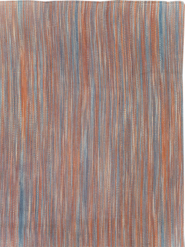 Modern Turkish Flatweave Room Size Carpet, No.31546 - Staging