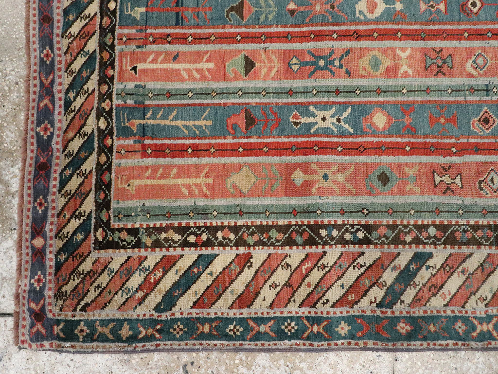 Antique Caucasian Karabagh Rug, No.31565 - Staging