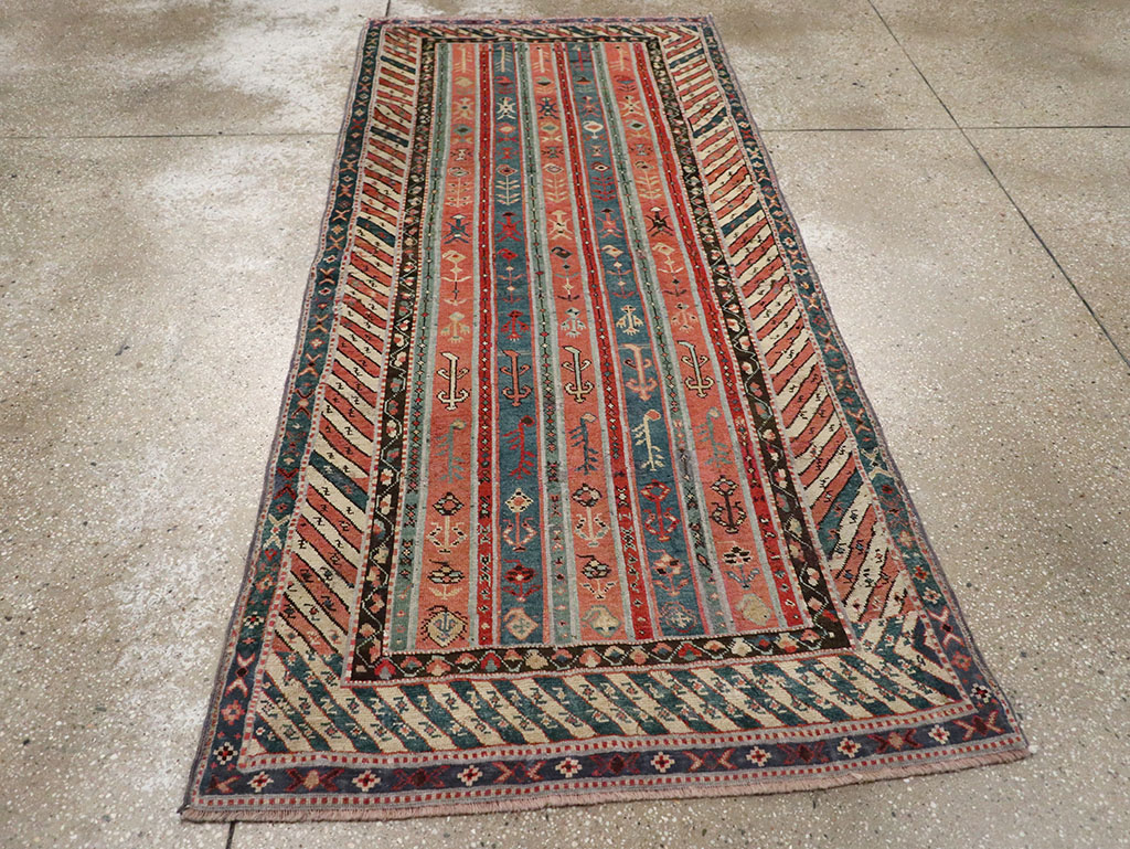 Antique Caucasian Karabagh Rug, No.31565 - Staging