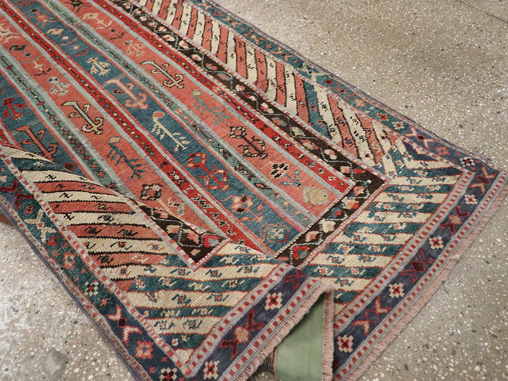 Antique Caucasian Karabagh Rug, No.31565 - Staging