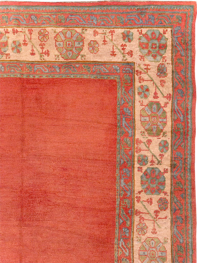 Antique Turkish Oushak Carpet, No.31567 - Staging