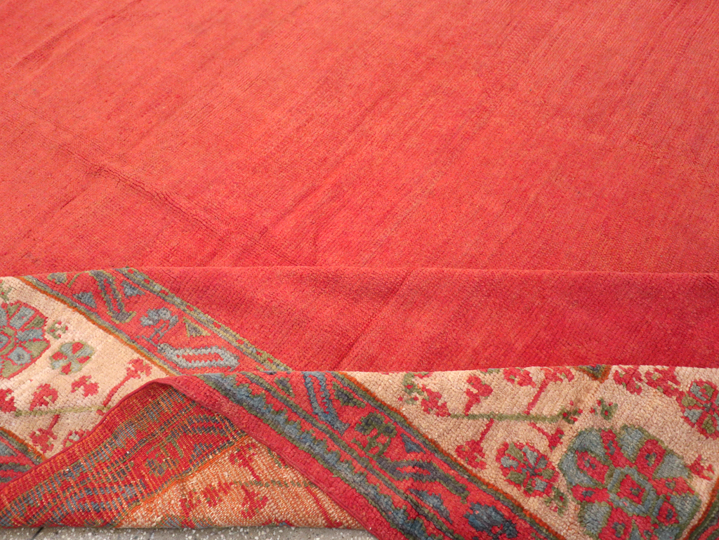 Antique Turkish Oushak Carpet, No.31567 - Staging