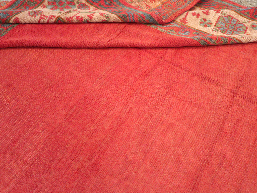 Antique Turkish Oushak Carpet, No.31567 - Staging