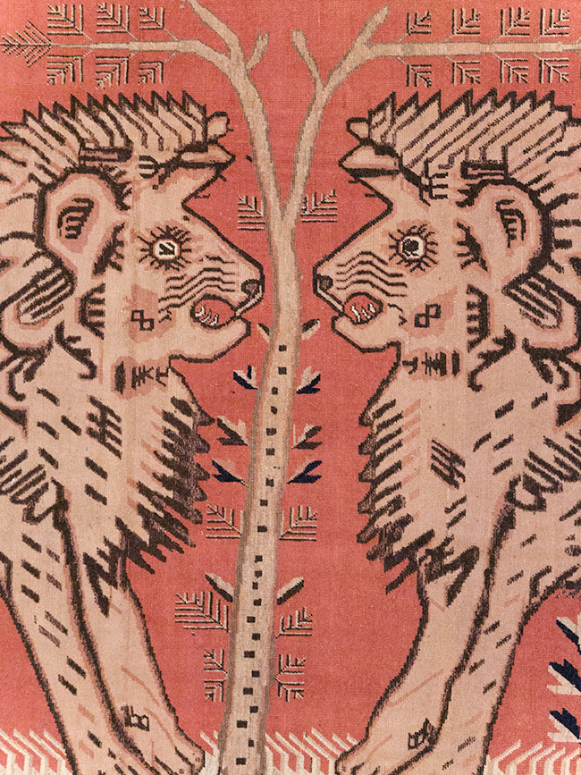 Antique Pictorial Khotan Rug, No.31574 - Staging
