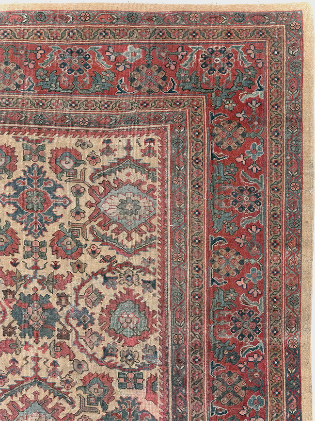 Antique Persian Mahal Carpet, No.31576 - Staging