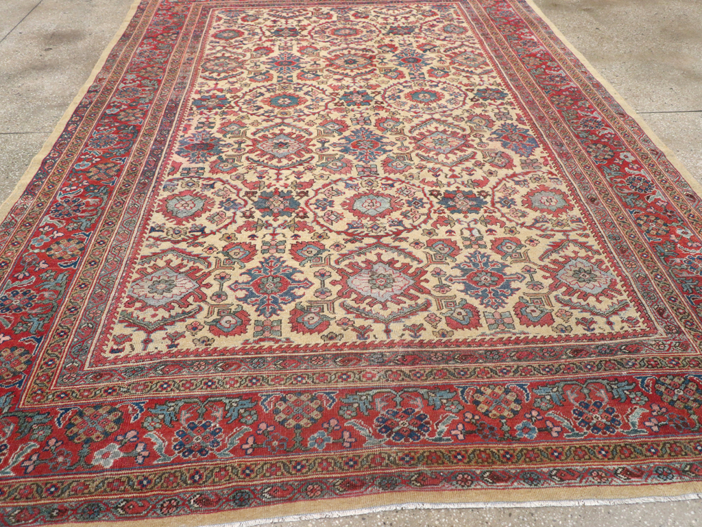 Antique Persian Mahal Carpet, No.31576 - Staging