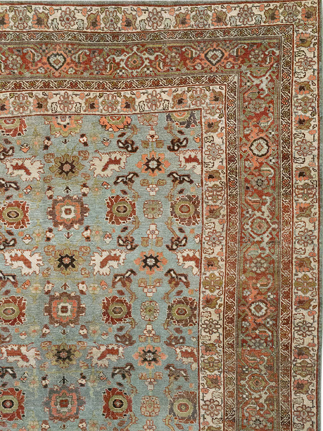 Antique Persian Bidjar Room Size Carpet, No.31577 - Staging